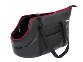 Sprzęt podróżny i transportery dla psów - HOBBYDOG R1 TORBA Z EKO SKÓRY CZARNA R1 TOSCZA1 - miniaturka - grafika 1