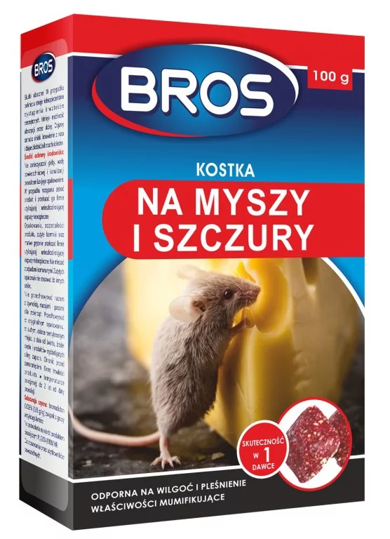 Bros kostka na myszy i szczury 100g