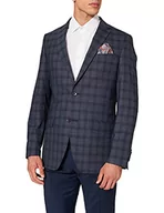 Kurtki męskie - bugatti Męska kurtka do garnituru, niebieski (niebieski 380), 102 cm - miniaturka - grafika 1