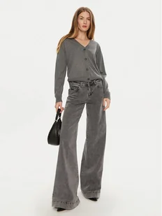 Guess Jeans Kardigan W4BR16 Z3HO2 Szary Regular Fit - Swetry damskie - miniaturka - grafika 1