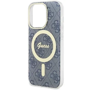 Etui Guess GUHMP15LH4STB Apple iPhone 15 Pro hardcase IML 4G MagSafe niebieski/blue - Etui i futerały do telefonów - miniaturka - grafika 7