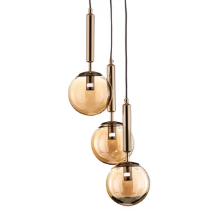 Alfa Żyrandol Volda Picolo 3-pkt. czarny/złoty okrągły - Lampy sufitowe - miniaturka - grafika 2