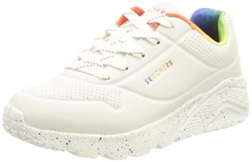 Skechers Dziewczęce sneakersy UNO Lite Rainbow Speck, biały - biały - 21 EU