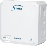 Puszki elektryczne i akcesoria - Puszka instalacyjna naścienna SNFK18, 180x180x9,3 IP66 biały - miniaturka - grafika 1