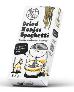 Makaron (suchy Konjac) Spaghetti Bezglutenowy 80 g - DIET-FOOD - Makaron - miniaturka - grafika 1