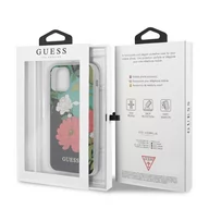 Etui i futerały do telefonów - Guess Etui Flower Collection HardCase do iPhone 11 Pro Max czarne GUHCN65IMLFL01 - miniaturka - grafika 1