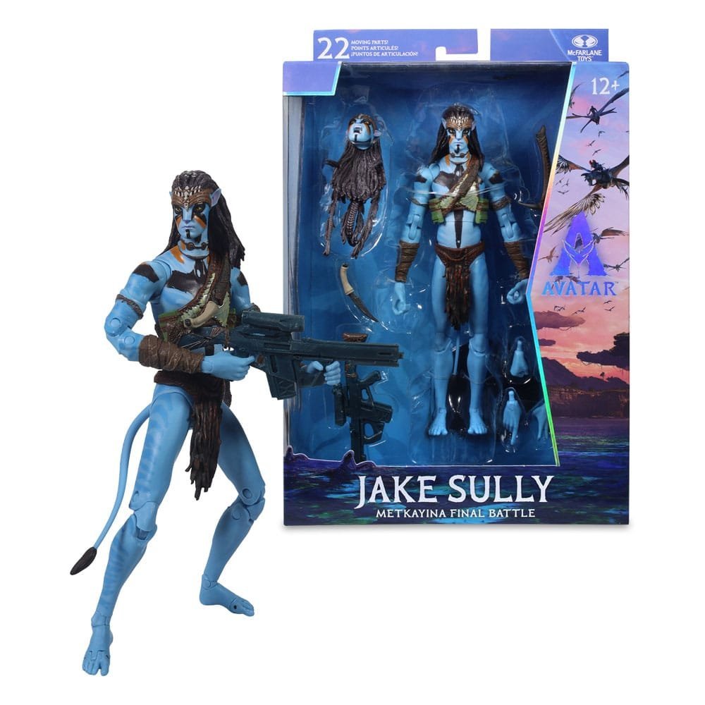 Figurka Akcji Jake Sully z Avatar: Ogień i Popiół - Bitwa Metkayina 18 cm