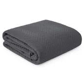 Narzuty - Narzuta Len 3 170 x 210 Cm Grafitowy szt. 1 - miniaturka - grafika 1