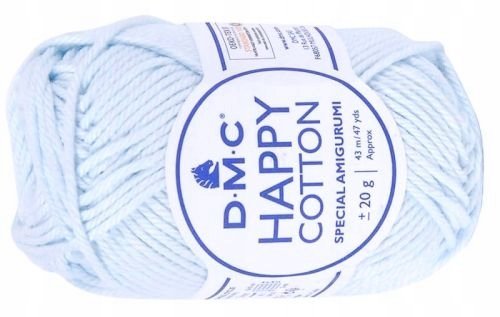włóczka HAPPY COTTON DMC 765 / jasny niebieski