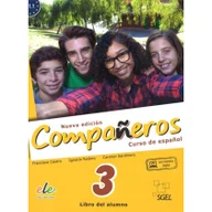 Książki do nauki języka hiszpańskiego - Companeros 3 Podręcznik + licencia digital - nueva edicion - SGEL-Educacion - miniaturka - grafika 1
