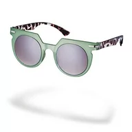 Okulary przeciwsłoneczne - AirDP Style Ilaria Okulary Damskie, Zielony, rozmiar uniwersalny - miniaturka - grafika 1