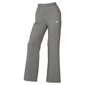 Spodnie damskie - Nike Damskie spodnie sportowe W NSW Phnx FLC Hr Pant Wide, Dk Grey Heather/Sail, XXL - miniaturka - grafika 1