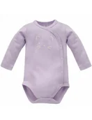 Body dla niemowląt - Pinokio Body niemowlęce bawełniane rozpinane długi rękaw Lilian fiolet, Rozmiar: 56 - miniaturka - grafika 1