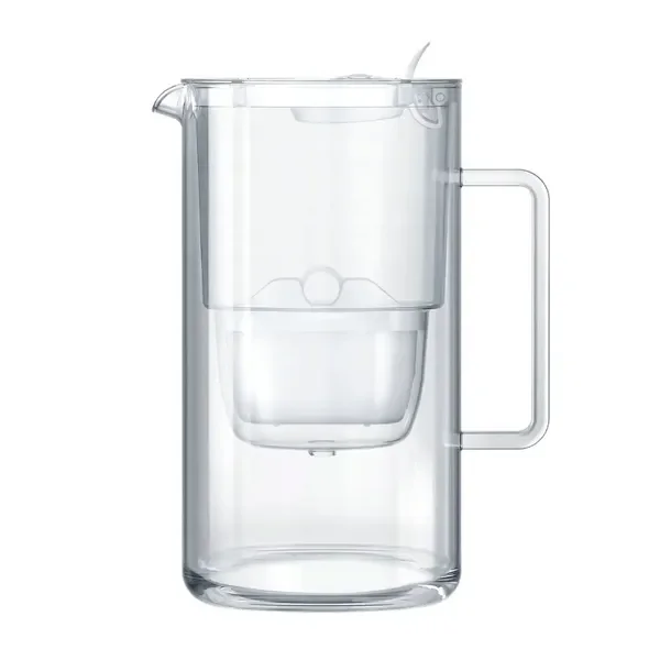 Dzbanek filtrujący szklany Aquaphor Glass 2,5l z wkładem Maxfor+ H, biały