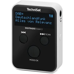 TECHNISAT DIGITRADIO MOBIL 2 Cyfrowe Przenośne Czarno-biały - Radia - miniaturka - grafika 1