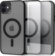 Etui i futerały do telefonów - Hello Case Etui Magsafe Do Apple iPhone 12 / 12 Pro Czarne Matowe, Wzmacniane Szkło - miniaturka - grafika 1