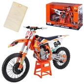 Samochody i pojazdy dla dzieci - KTM 450 SX-F CROSS RED BULL MODEL W SKALI 1:6 MAISTO | ZAWIESZKA PREZENTOWA - miniaturka - grafika 1