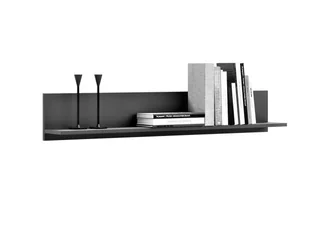 Półka shelf 100 cm Czarna półka na książki - Półki do salonu - miniaturka - grafika 1
