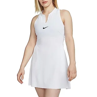 Nike W NK DF CLB sukienka, biały/czarny, XS - Sukienki - miniaturka - grafika 1