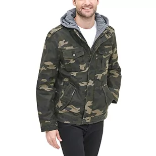 Levi's Męska kurtka z kapturem Four-Pocket Hooded, kamuflaż, XXL - Kurtki męskie - miniaturka - grafika 1