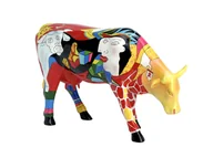 Figurki dekoracyjne - CowParade Johannesburg 2005, Homage to Picowso's African Period, autor: Annalie Dempsey. - miniaturka - grafika 1