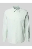 Koszule męskie - Koszula casualowa o kroju regular fit z naszywką z logo - Lacoste - miniaturka - grafika 1