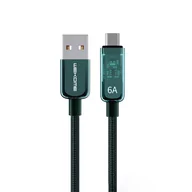 Pozostałe akcesoria do telefonów - WEKOME WDC-180 Vanguard Series - Kabel połączeniowy USB-A do USB-C Fast Charging 1 m (Zielony) - miniaturka - grafika 1