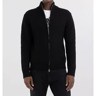 Replay Męska kurtka z dzianiny, 098 BLACK, XS - Kurtki męskie - miniaturka - grafika 1