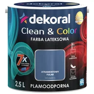 Farby wewnętrzne - Dekoral Satynowa farba lateksowa Clean & Color atramentowy fular 2 5 l - miniaturka - grafika 1