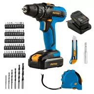 Wiertarko-wkrętarki akumulatorowe - Niteo Tools Wiertarko-wkrętarka 20 V Max, akumulatorowa, z akcesoriami i walizką - miniaturka - grafika 1