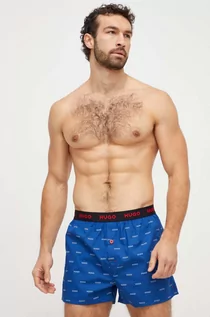 Majtki męskie - HUGO bokserki bawełniane 3-pack kolor niebieski - Hugo - grafika 1