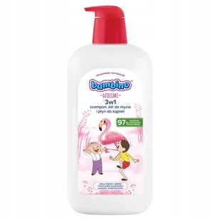 Bambino Dzieciaki 3w1 szampon żel pod prysznic i płyn do kąpieli Flaming 1000ml - Kosmetyki kąpielowe dla dzieci - miniaturka - grafika 1