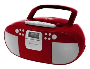 Soundmaster SCD7800RO przenośny system stereo Analogowe i cyfrowe 3 W DAB+, FM Czerwony Odtwarzacz mp3 - Radioodtwarzacze - miniaturka - grafika 1