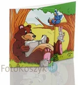 Albumy fotograficzne - Mini-Album Miś - zestaw: 2 zdjęcia 15x21 + zakładka na CD - miniaturka - grafika 1