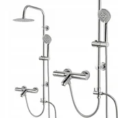 Baterie wannowe i prysznicowe - BATERIA WANNOWA Z WYLEWKĄ WANNOWĄ i TERMOSTATEM PRYSZNICOWO WANNOWA INEA - miniaturka - grafika 1