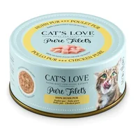 Mokra karma dla kotów - CAT'S LOVE FILET Pur Kurczak 6x100 g - miniaturka - grafika 1