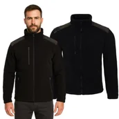 Odzież taktyczna i umundurowanie - Bluza Polarowa Klasa Mundurowa - Czarny / PL Woodland - miniaturka - grafika 1