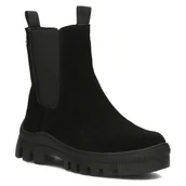 Botki damskie - Botki sztyblety damskie zamszowe Filippo 4163 czarny-39 - miniaturka - grafika 1