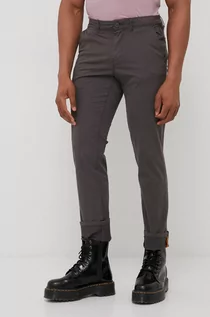 Spodnie męskie - Napapijri spodnie męskie kolor szary w fasonie chinos - grafika 1
