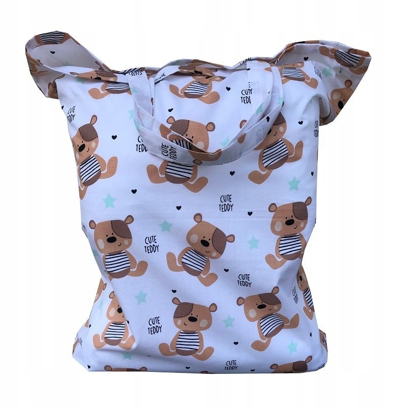 Torba,worek na pościel do przedszkola żłobka 50x60 Teddy brąz