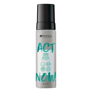 Indola Act Now! Volume Mousse pianka bez aerozolu nadająca objętość 200ml - Odżywki do włosów - miniaturka - grafika 1