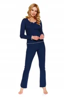 Piżamy damskie - DOCTOR NAP PIŻAMA DAMSKA PM.7304 M NAVY_BLUE - miniaturka - grafika 1