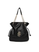 Torebki damskie - Badura Torebka EO-ADELE-LDA8042 Czarny - miniaturka - grafika 1