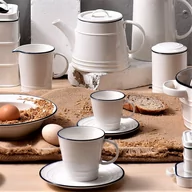 Serwisy do kawy i herbaty - Serwis kawowy 6 osób NOSTALGIA VILLA ITALIA - miniaturka - grafika 1