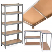Szafy i regały magazynowe - Metalowy regał magazynowy garażu piwnicy 180x90x40 z półkami do 5P/175kg 875kg - miniaturka - grafika 1