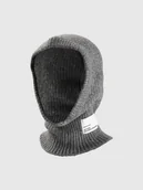 Czapki damskie - 4F Kaptur - szary Uniwersalny - miniaturka - grafika 1