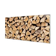Dekoracje domu - Płyta szklana dekor +klej Drewno opał skład 120x60 - miniaturka - grafika 1