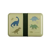Bidony dla dzieci - A Little Lovely Company A Little Lovely Company - A Little Lovely Company  -  Śniadaniówka Lunchbox Dinozaury z Naklejkami - miniaturka - grafika 1