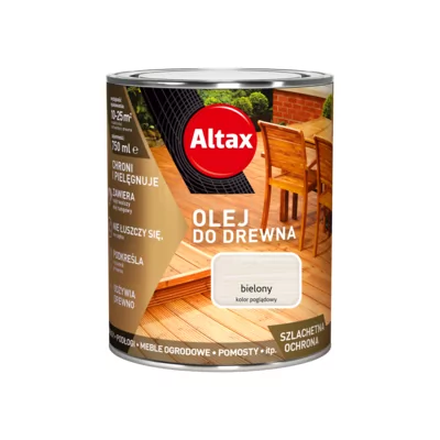 Olej do drewna 0,75 bielony Altax