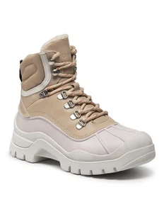 Tommy Hilfiger Botki Warmilined Outdoor Boot FW0FW05973 Beżowy - Botki damskie - miniaturka - grafika 1